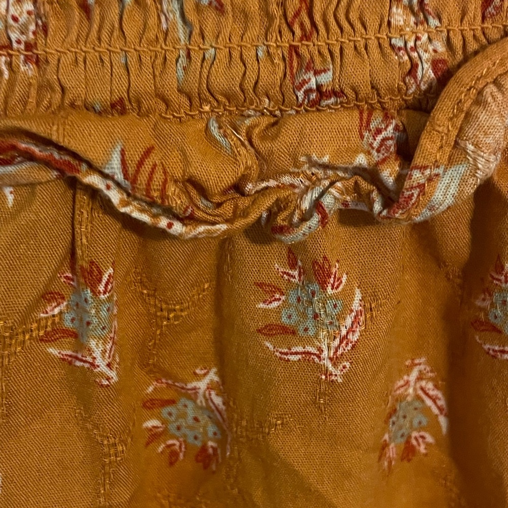 Universal Thread orange floral tiered dress size medium - Picture 4 of 5